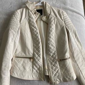 White leather jacket